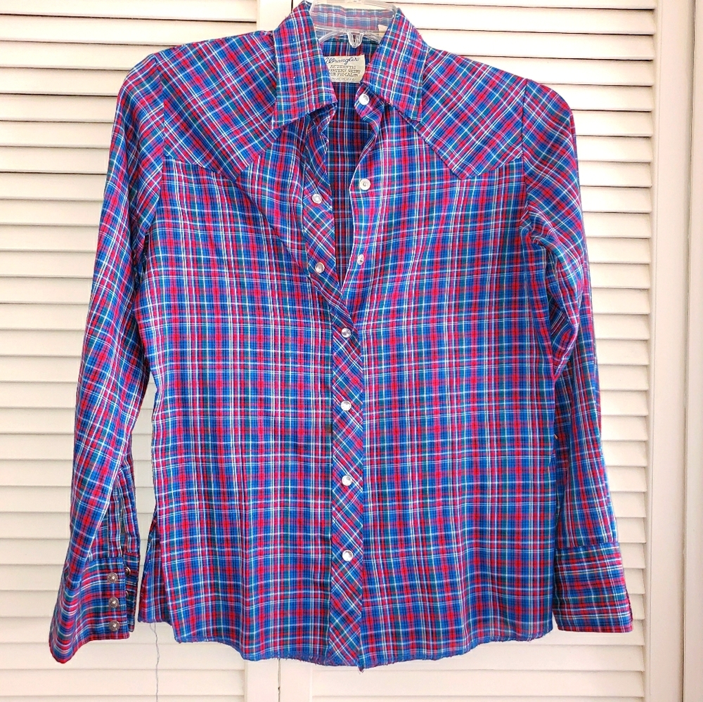 Vintage Wrangler Women's Snap Front Shirt